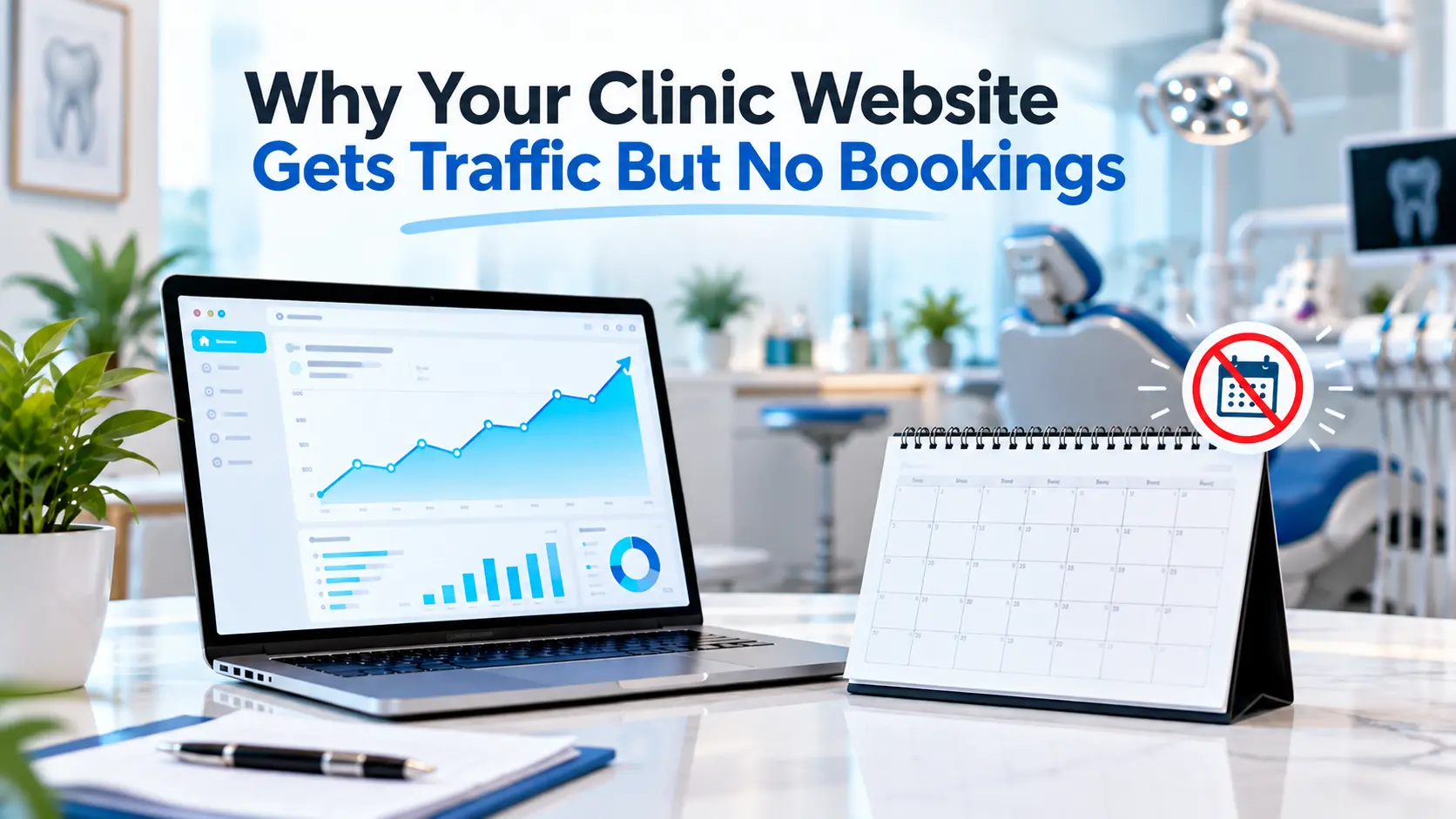 Why Your Clinic Website Gets Traffic But No Bookings
